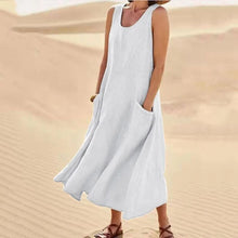 Mila | Luftiges Strandkleid für den Sommer in Weiß