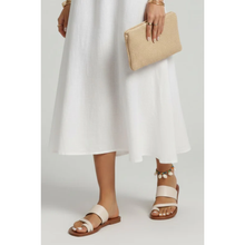 Thea | Damen Sommer Sandalen Mit Schnalle Für Alltag in Weiß
