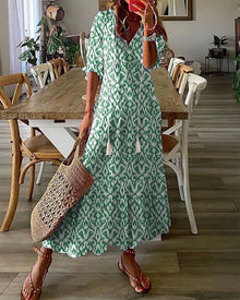Luna™ - Müheloses Boho-Kleid mit schmeichelhaftem Schnitt in Grün