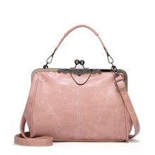 Vintage Kuss-Schloss Handtasche in Pink