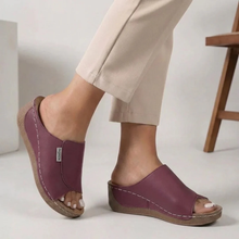 Madison | Damen Bequeme Pantoletten Sandalen in Lila