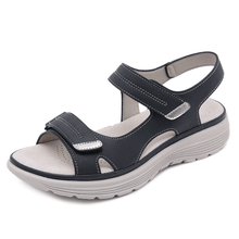 Sarah – Orthopädische Sandalen für Damen in Schwarz