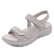 Sarah – Orthopädische Sandalen für Damen in Grau