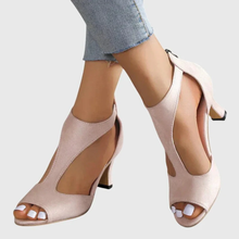 Maja | Damen Absatz Sandalen Elegant für Abend und Anlässe in Rosa