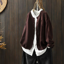Maja | Maja | Leichter Cardigan für mühelose Eleganz in Kaffeebraun