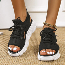 Manu | Damen Orthopädisch Bequeme Sommer Sandalen in Schwarz