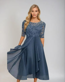 Vera | Damen Luxuriöses Abendkleid – Elegantes Festliches Kleid für Gala 2026 in Blau