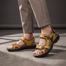 Matteo | Herren Sandalen Riemen Komfort in Gelb