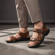 Matteo | Herren Sandalen Riemen Komfort in Braun