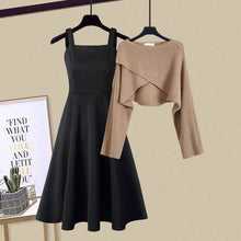 Elisa | Mila™ Gemütliches Herbstkleid Set in Braun