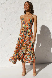 Milou™ - Elegante sommerliche Kleid in Orange