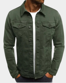Luca | Moderne Leichte Herren Jacke für Herbst in Armeegrün