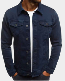 Luca | Moderne Leichte Herren Jacke für Herbst in Blau