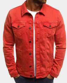 Luca | Moderne Leichte Herren Jacke für Herbst in Rot