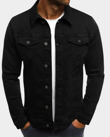 Luca | Moderne Leichte Herren Jacke für Herbst in Schwarz