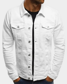 Luca | Moderne Leichte Herren Jacke für Herbst in Weiß