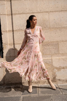 Elegantes Maxikleid in Pink