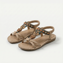 Nada – Orthopädische Sandalen im Ibiza-Stil für Komfort & Eleganz in Beige/Braun