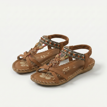 Nada – Orthopädische Sandalen im Ibiza-Stil für Komfort & Eleganz in Dunkelbraun/Braun