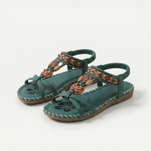 Nada – Orthopädische Sandalen im Ibiza-Stil für Komfort & Eleganz in Dunkelgrün