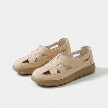 Nina – Stylische Sommer-Sandalen mit Plateau-Sohle in Beige