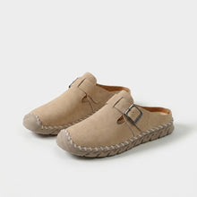 Marly - Komfort-Pantolette mit Schnalle in Beige