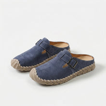 Marly - Komfort-Pantolette mit Schnalle in Seeblau