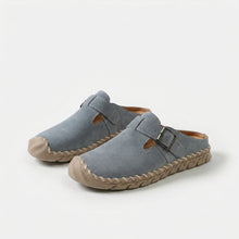 Marly - Komfort-Pantolette mit Schnalle in Grau