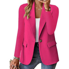 Natalie™ - Klassischer Ein-Knopf-Blazer in Pink