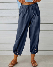 Neve™ - Schicke Hochbundhose in Marineblau