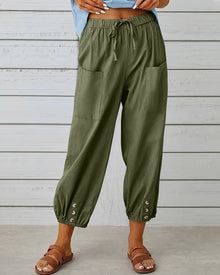 Neve™ - Schicke Hochbundhose in Olivgrün