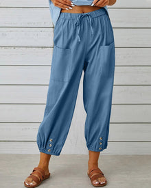 Neve™ - Schicke Hochbundhose in Himmelblau