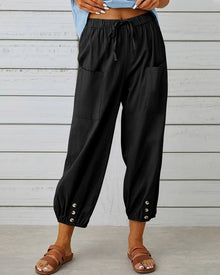 Neve™ - Schicke Hochbundhose in Schwarz