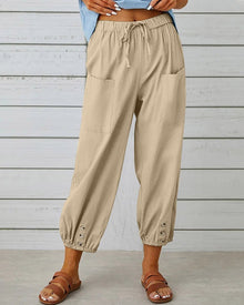 Neve™ - Schicke Hochbundhose in Khaki