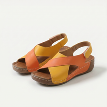 Nicole – Orthopädische Sandalen mit offener Spitze in Orange