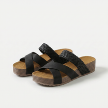 Nikki - Modische Orthopädische Sandalen in Schwarz