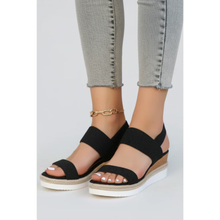 Antonia | Damen Sommer Sandalen Mit Dicker Sohle Für Alltag in Schwarz