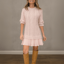 Noa | Kaschmir Strickkleid in Rosa (Fast ausverkauft)