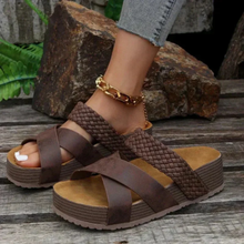 Noemi | Bequeme Damen Sandalen für Alltag und Freizeit in Braun