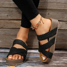 Noemi | Bequeme Damen Sandalen für Alltag und Freizeit in Schwarz