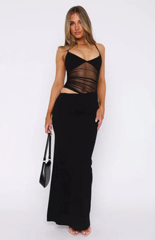 Nourhi | Maxi Kleid in Schwarz