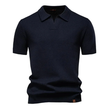 Oliver | Herren Poloshirt Kurzarm für warme Tage in Dunkelblau