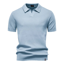 Oliver | Herren Poloshirt Kurzarm für warme Tage in Hellblau