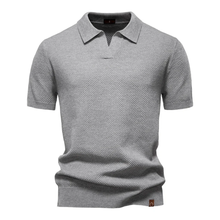 Oliver | Herren Poloshirt Kurzarm für warme Tage in Hellgrau