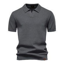 Oliver | Herren Poloshirt Kurzarm für warme Tage in Dunkelgrau
