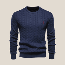 Olivier™ – Eleganter Herrenpullover in Bleu foncé