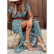 Ophelia™ - Boho Maxikleid in Lagunen Paisley