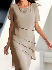 Pamela™ - Elegantes Kleid in Khaki