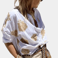 Paula™ - Bohemian Chic Sommerbluse in Weiß