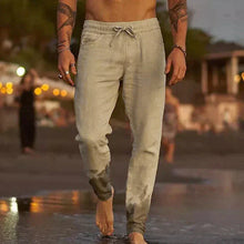 Marcel – Bequeme Damenhosen aus Leinen in Beige